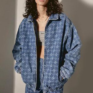 Women's Harrington Monogram Denim Jacket